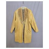 Sz 8 Vintage Leather Shearing Coat