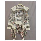 ADORE Multicolored Knit Tassel Fringe Crochet