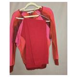 Small Trina Turk Pink Sweater & Lisette Red Pants