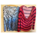 (2) Sz S/M Long Sleeve Tops