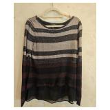 MD White House Black Market Metallic Sweater