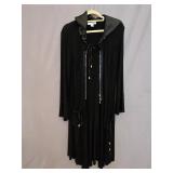 Sz 10 Vintage Ribkoff Womens Hooded Long Jacket