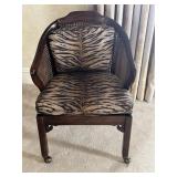 23"x28"x30ï¿½  VTG Cane Back Armchair w/Dark