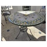 52"ï¿½42" Custom Made Hand Painted Tile Table