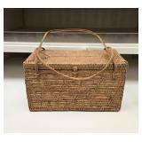 Woven Rattan Box Handbag