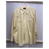 Sz: XL, M.L Leddy & Sons, Menï¿½s Yellow Shirt