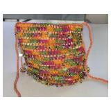 Handmade Beaded & Sequined Hobo Crossbody