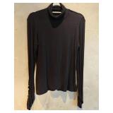 MD Elie Tahari Black Turtleneck Top