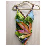 Sz: 10, Gottex Floral One Piece Swimsuit