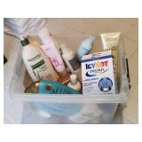 Large Tote of Body Washes, Soaps, Shampoos,