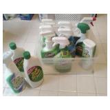 Tote Bin Container with Lid,Filled With Clorox,