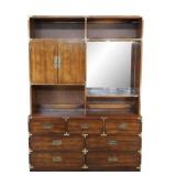 56ï¿½x18'x78ï¿½ VTG Bernhardt Campaign Style Mahogany