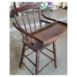Vintage Wooden Highchair 36in x 17in