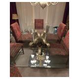 48ï¿½90'ï¿½29' Ornate French Empire Style Dining Table