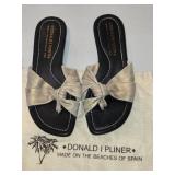 8M Donald J Pliner Shoes Knotted Slide Heel