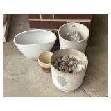 (4) Assorted Flower pots