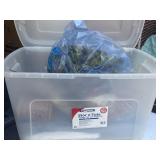 Stor N Tote 38 Gallons with Christmas Decorations