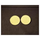 Vintage Monet Round Clip On Earrings