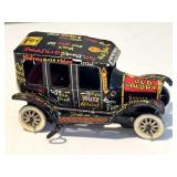 Vintage Marx Tin Litho Lizzi 'Old Jalopy' Windup