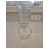 (7) 4 1/4' Clear Bowls
