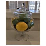 13' Krosno Apothecary Jar w/Faux Fruit