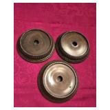 (3) Heavy 6.5' Candle Holders