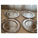 (4) 13.5' Siver Hotel Chargers