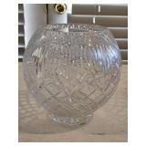 8' Crystal Rose Bowl w/Pillar Candle