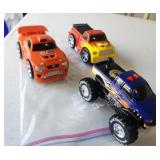 Friction-powered Toy Trucks