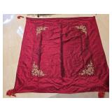 51'ï¿½51' Square Silk Embroidered Tablecloth
