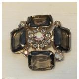 Beautiful Vintage Amber & Gold Tone and