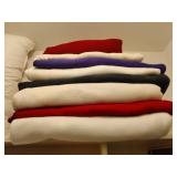 Set of 8 Different Fleece Throws/Blankets