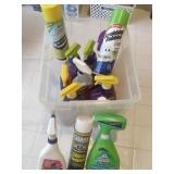 Container w/Lid Filled With Cleaners