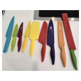 (8) Cuisine Select Colored Knives