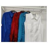 Sz 2 (4) CHICO'S Button Up\ Zip Up Light Weight