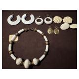 Beaded Chocker & Lots Of Earrings