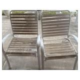 (2) Patio Chairs ( needs some cleaning one has a