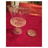 9.5' Vintage Badash Crystal Trophy Cup Vase &