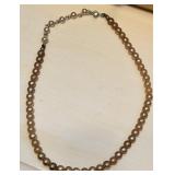 Vintage Japan Taupe Faux Pearl Beaded Necklace