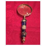 Blue Beaded Handled Magnifying Glass