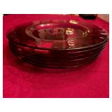 NWT 13.5' Cranberry Plates