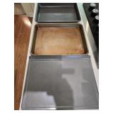 Sur La Table Cooking Sheets, & (1) Calphalon Sheet