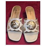 7.5M Vaneli Kitten Heel Mules Featuring a