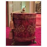 14' Maitland Smith Hand Carved Footed Wooden