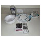 (25) 20 Gallon Trash Bags, Appetizer Forks, P