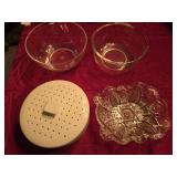 Thick Glass Mixing Bowl, Thick Plastic Serving