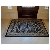 3.3'x 4.11' Black, Blue & Cream Rug