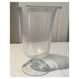 Crystal Pedestal Hurricane Vase/Candle Holder