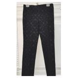 SZ 0.5 Chico's Velvet Flocked Straight Leg Pants