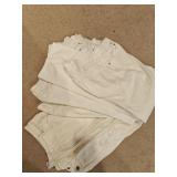 (10) Sz 6/8/10 Womens white pants & jeans